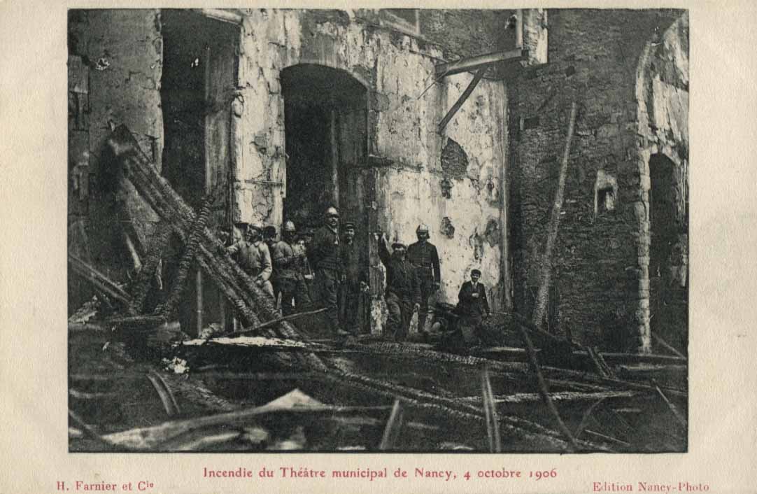 Incendie du Théatre municipal de Nancy, 4 octobre 1906